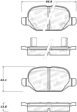 StopTech Street Brake Pads - Front