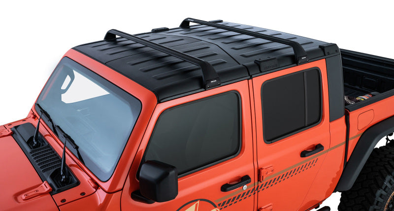 Rhino-Rack 07-22 Jeep Wrangler JK/JL 4 Door Hard Top Vortex SG 2 Bar Roof  Rack - Black