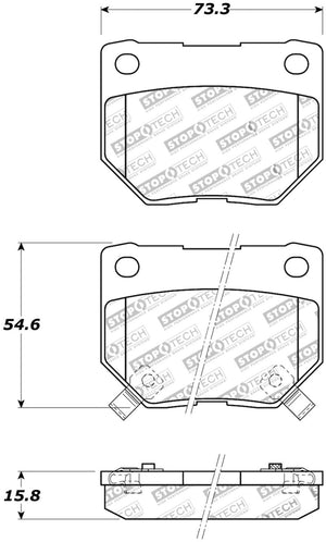 StopTech Street Touring 06-07 WRX Rear Brake Pads