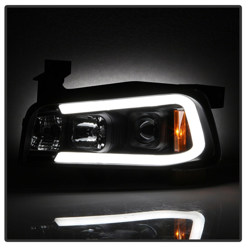 Spyder Dodge Charger 06 10 Projector Headlights LED Light Bar