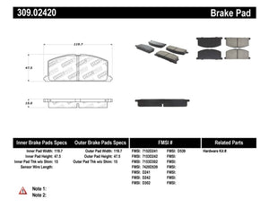 StopTech Performance Brake Pads