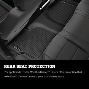 Husky Liners 2021 Tahoe / Yukon w/ 2nd Row Bucket Seats Weatherbeater Series 3rd Seat Liner - Black