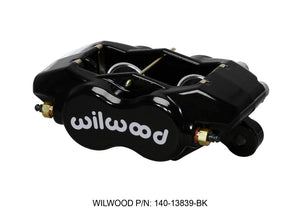 Wilwood Caliper-Forged DynaliteI-Black 1.38in Pistons .81in Disc