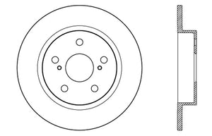 StopTech SportStop 10-13 Scion tC Slotted & Drilled Right Rear Rotor