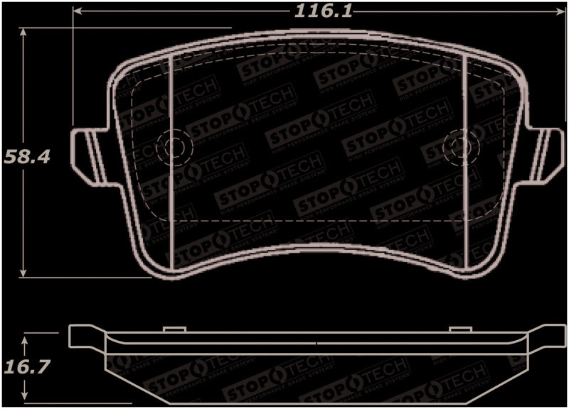 StopTech Street Brake Pads - Rear