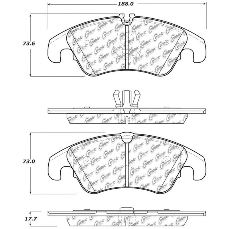 StopTech Street Touring 08-10 Audi A5 / 10 S4 Front Brake Pads