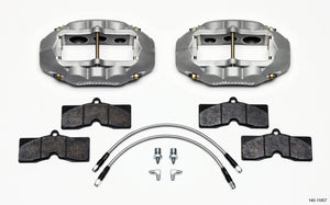 Wilwood D8-6 Front Caliper Kit Clear Corvette C2 / C3 65-82