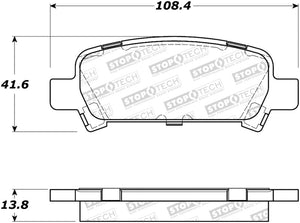 StopTech Sport Brake Pads w/Shims and Hardware - Rear