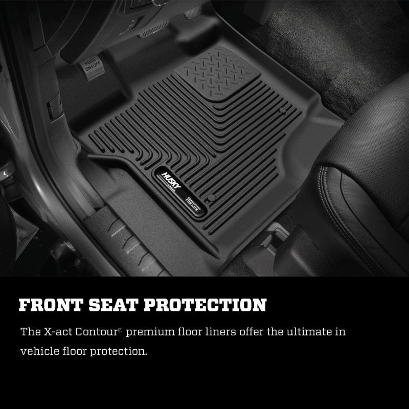 Husky Liners 19-20 Dodge Ram 2500/3500 Crew Cab X-Act Contour Front and Second Row Seat Floor Liners