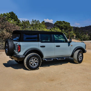 Westin/HDX 2021+ Ford Bronco Drop Nerf Step Bars - Textured Black